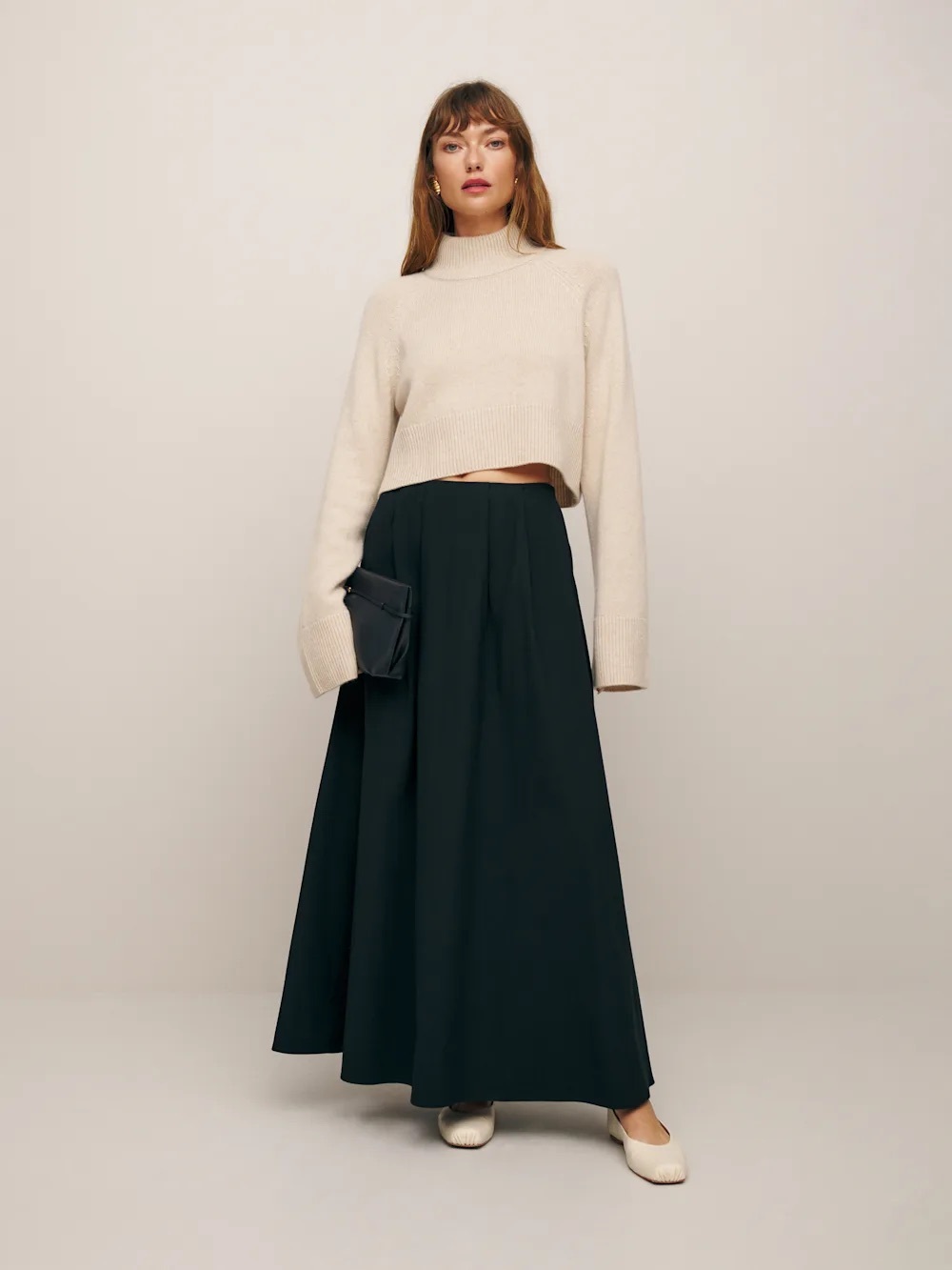 Reformation Petites Lucy Skirt Black - Size 8P